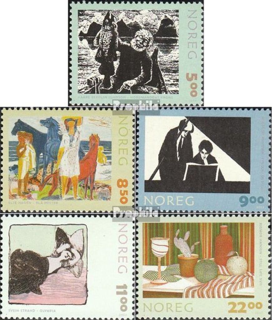 Briefmarken Norwegen 2003 Mi 1457A-1461A (kompl.Ausg.) Produktbild 