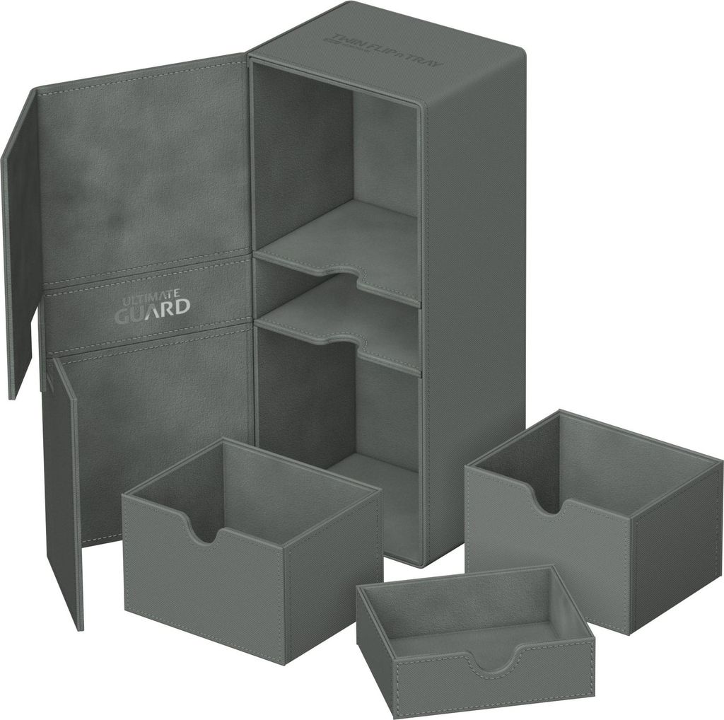 Ultimate Guard Twin Flip`n`Tray 266+ Xenoskin Grau