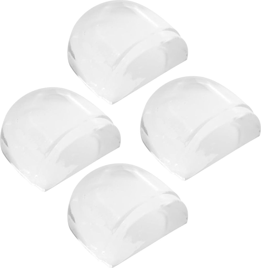 4 Stück - Transparenter selbstklebender Türstopper - Selbstklebender Türstopper - Bodentürstopper - Wandtürstopper - Transparente Farbe - 4*3,...