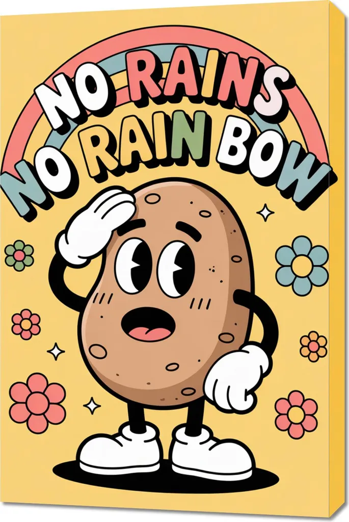 Quadro 60x90 cm Motivazionale Vintage No Rains Arredo Salotto