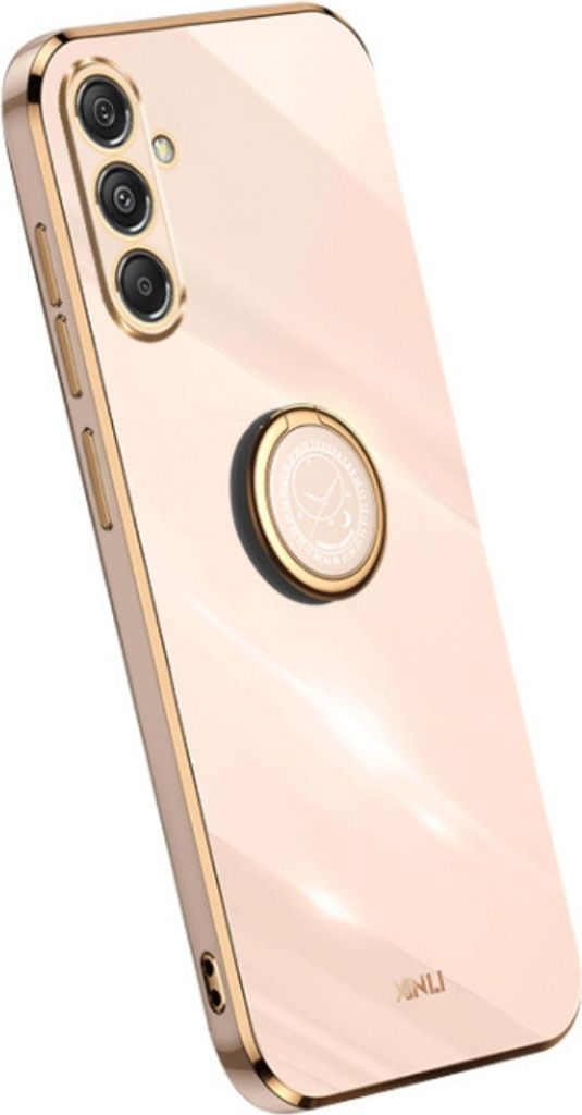 Hülle für Samsung Galaxy S24 FE 5G Schutzhülle Ringhalter Handyhülle Slim Case Pink