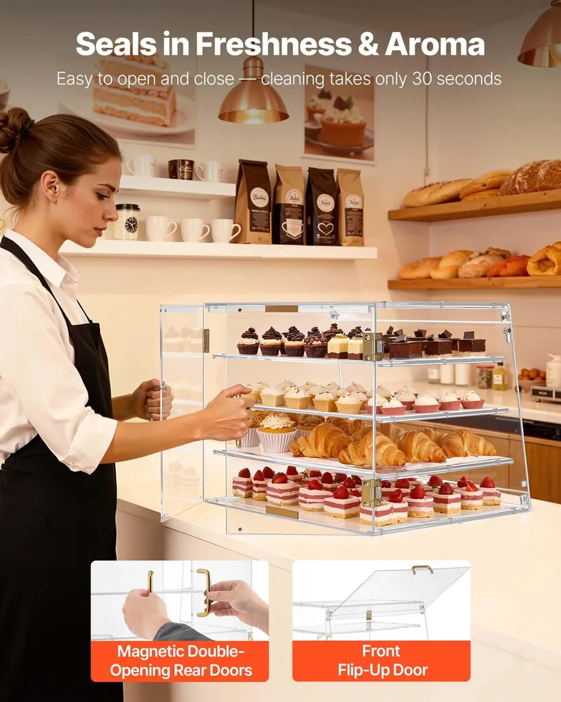 Présentoir à Beignets et Biscuits pour Buffet et Réception 4 Niveaux Pro