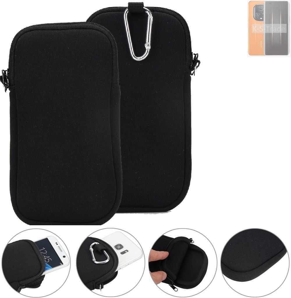 K-S-Trade Neopren-Hülle Handyhülle kompatibel mit Honor Magic5 Ultimate Schutzhülle Neoprenhülle Sleeve Schutz-Hülle Gürtel Tasche Case Holster