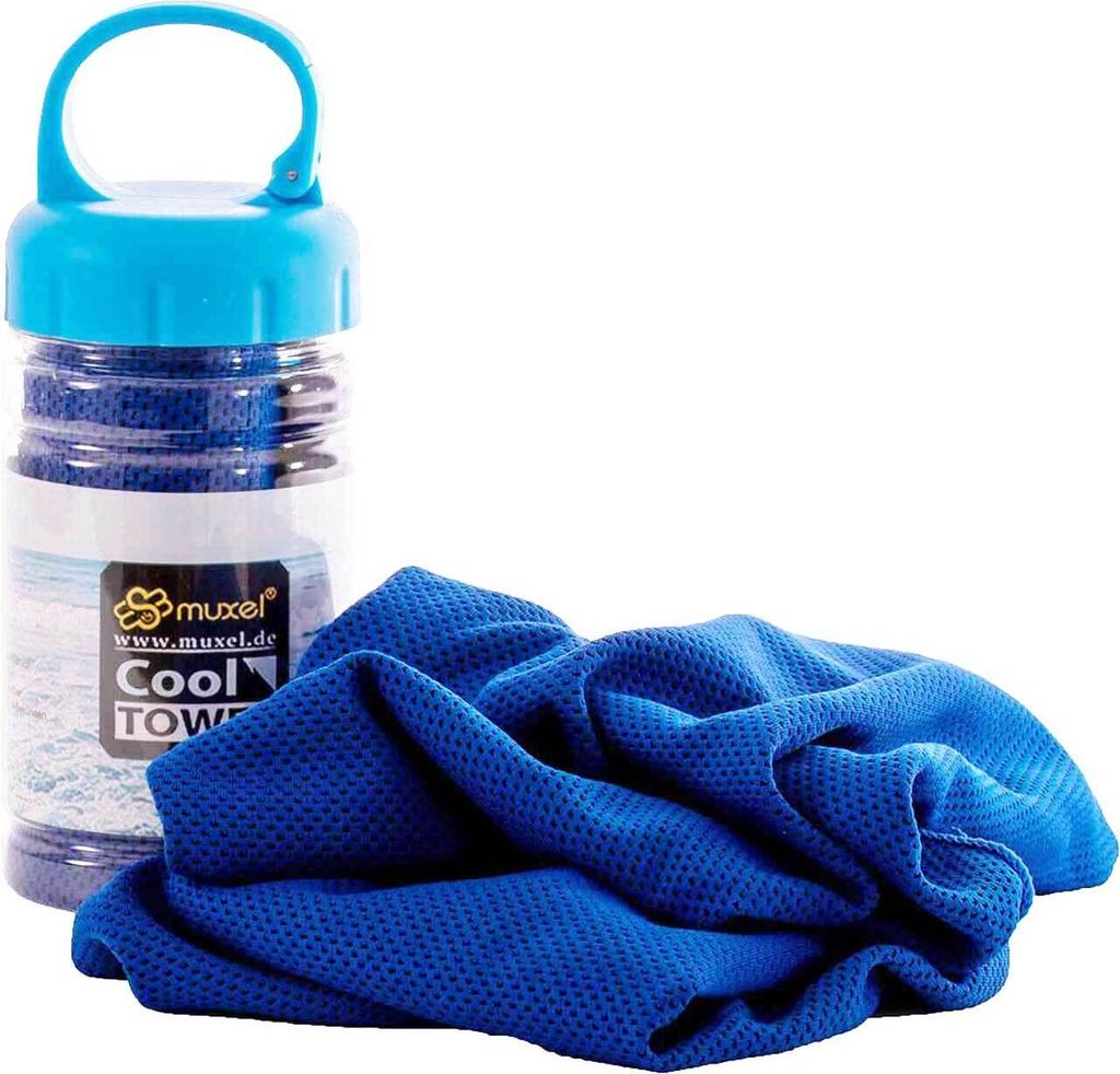 Fitnesstücher Microfaser Schnelltrocknendes Sport Fitnesshandtuch Kühltuch neu dunkelblau 2 Tücher