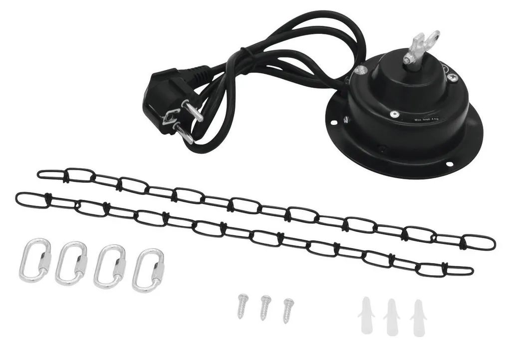 Boule à facettes de 30 cm et moteur rotatif pour éclairage de fête