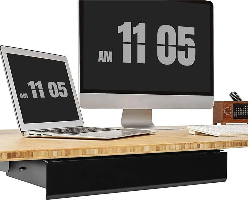 Optimiser votre bureau avec le tiroir S07LB noir de 43 cm sous table