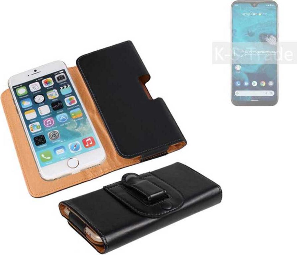 K-S-Trade Schützhülle Handyhülle kompatibel mit Kyocera Android One S9 Holster Gürtel Tasche Schutzhülle Handy-Tasche Smartphone Case