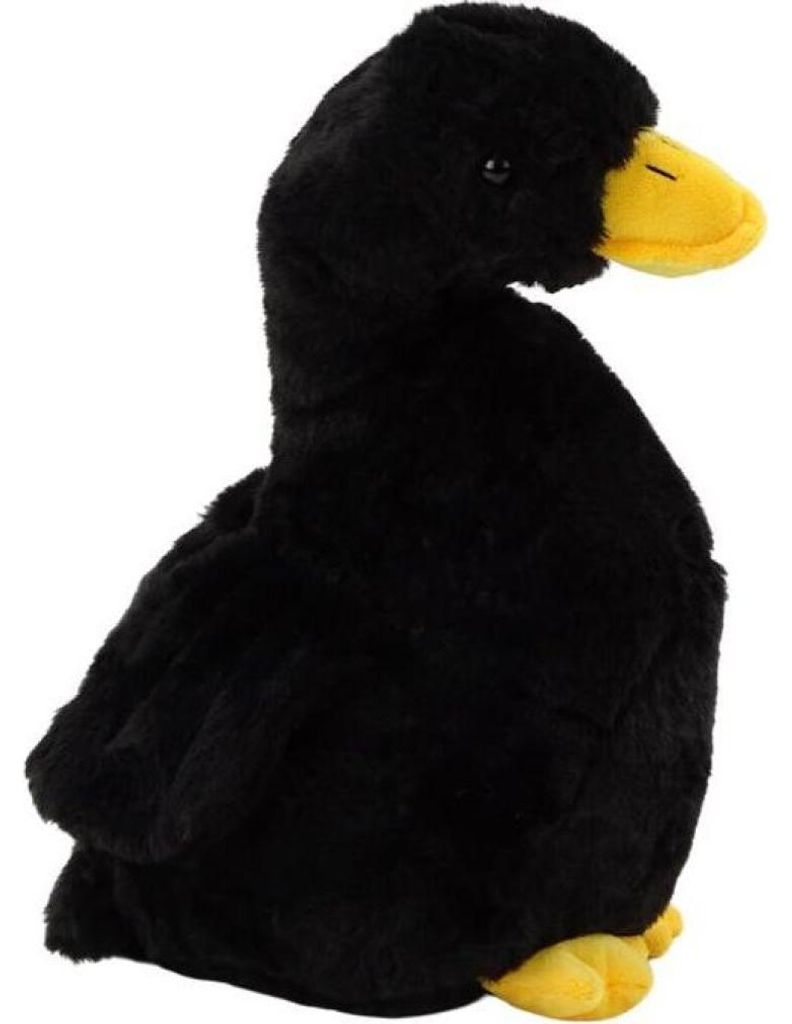 Leantoys Czarna Pluszowa G?? Maskotka Przytulanka Pluszak Kaczka 30cm