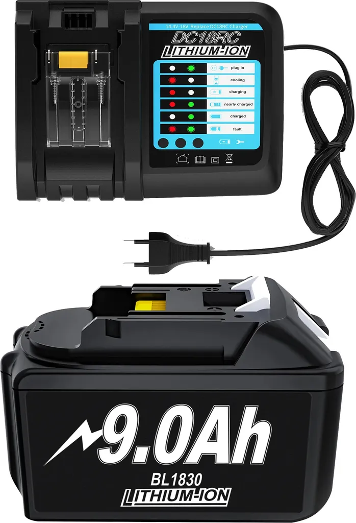 Batterie BL1830 Li-ion 6,0Ah 18V avec Fonctions de Protection Avancées