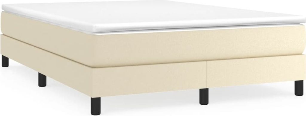 Boxspringbettgestell Creme 140x200 cm Kunstleder
