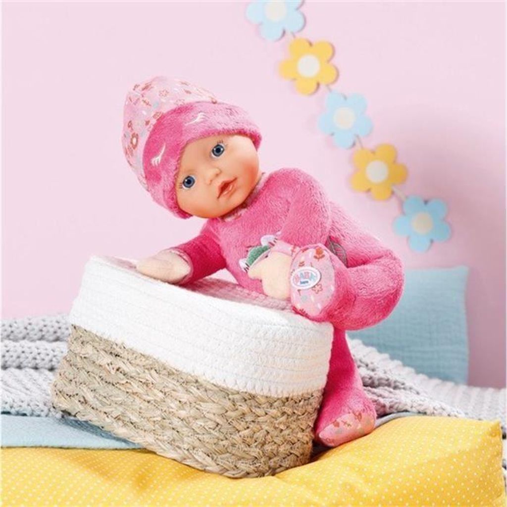 Baby Born Sleepy Puppe, Weiche Puppe mit Rassel, Rosa, 30cm, Ab 3 Jahren