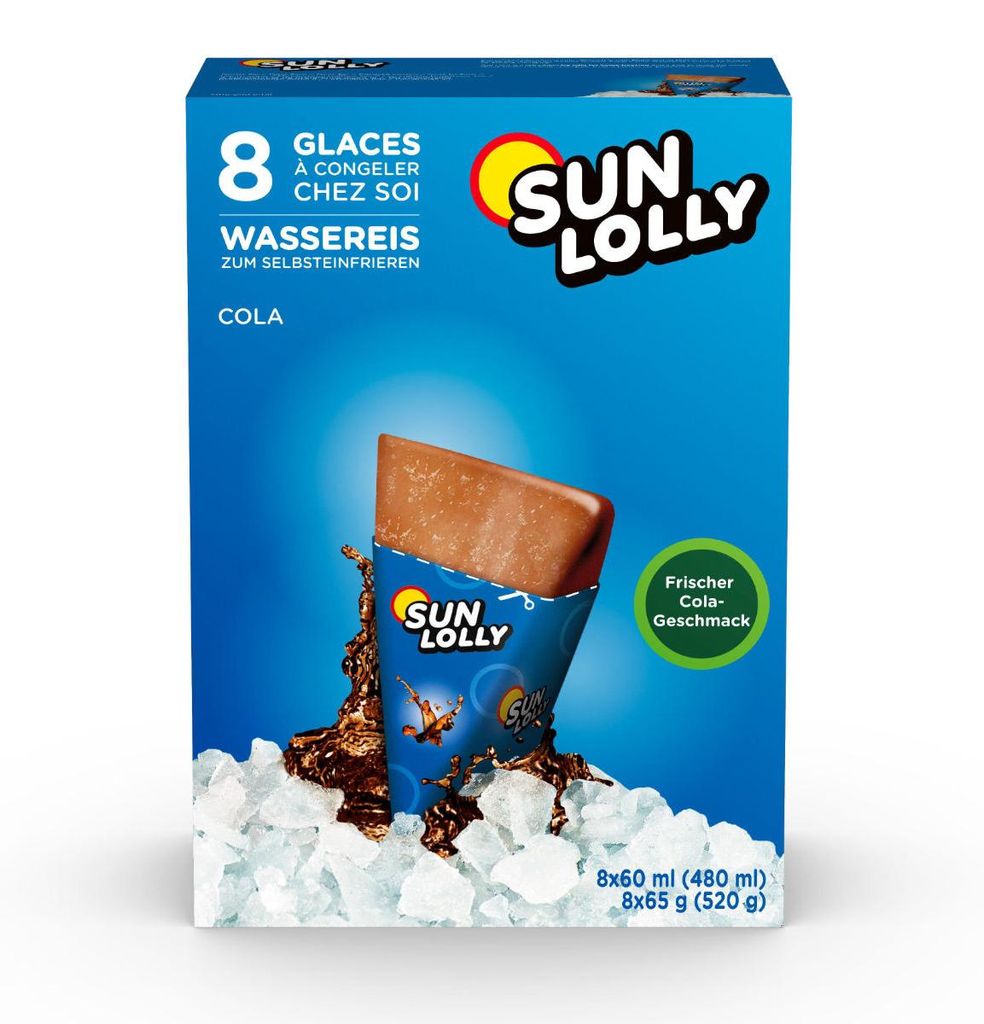 Sun Lolly vodní led k samomrazení s příchutí coly 8 kusů Obrázek produktu 