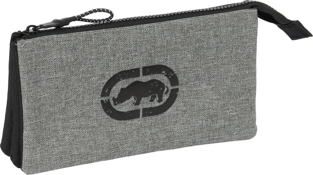 Portapenne Triplo Eckō Unltd. Rhino - Astuccio Multiuso Nero/Grigio