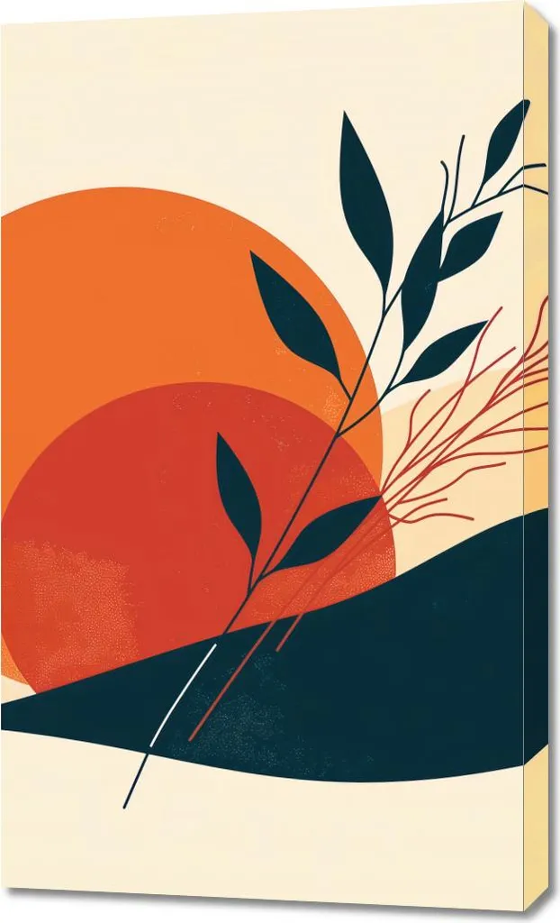 Relooking Mural : Image 60 x 100 cm Crépuscule dans le silence Design
