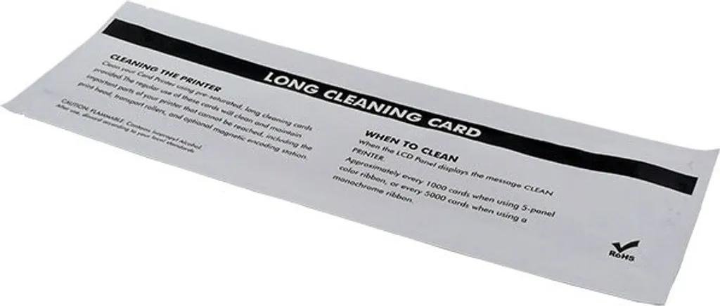 Kit di pulizia per carte Evolis High Trust T' - Scheda di pulizia per stampanti (confezione da 10) - per Badgy 100, 1a generazione, 200, Evolis Primacy, Zenius