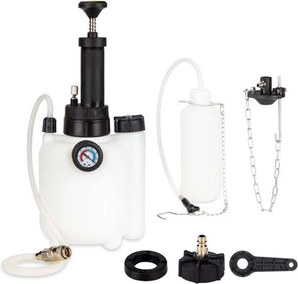 Kit de purge de freins électrique à pression réglable et cuve inox