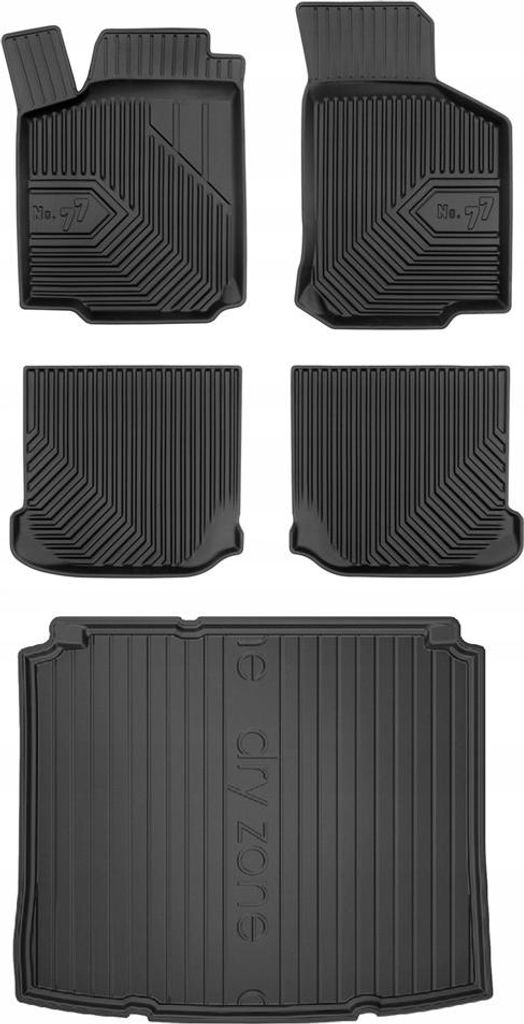 SET 77 Fußmatten und Fußmatten VW Golf 4 Schrägheck 1997-2006