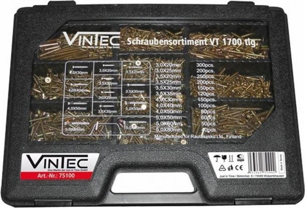 Assortimento di viti Vintec per piastre di serraggio Torx Immagine del prodotto 