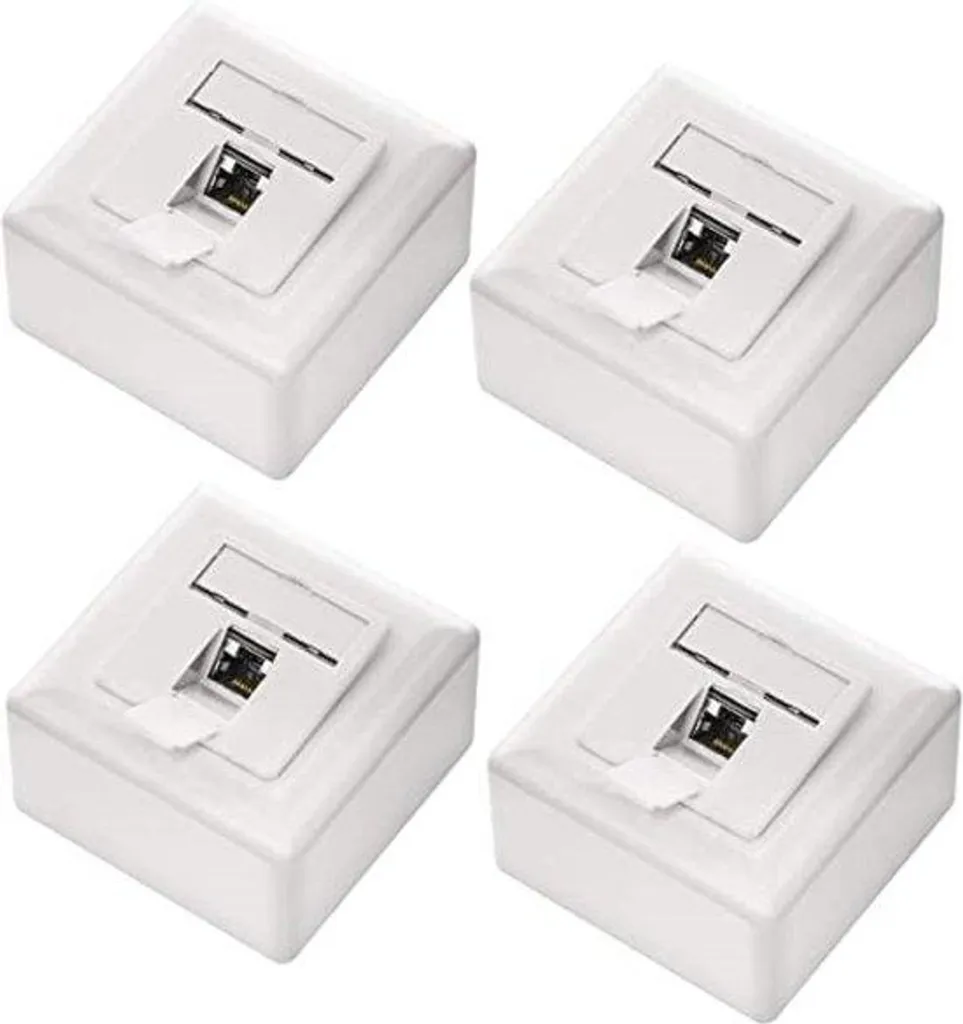Boîtier Réseau en Saillie pour Installation Internet et Fibre Maison