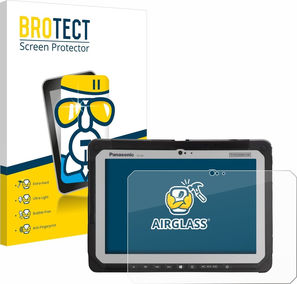 BROTECT Schutzglas für Panasonic Toughbook CF-20 MK1 Schutzfolie Panzer Folie Glas Display Schutz klar