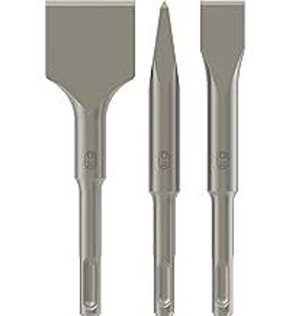 Bosch 3x PRO SDS plus-4C Meißel-Set, Kurzmeißel, 3-tlg. (für Beton, Ziegelstein, Ø mm, Professional Zubehör Bohrhammer, Abbruchhammer)