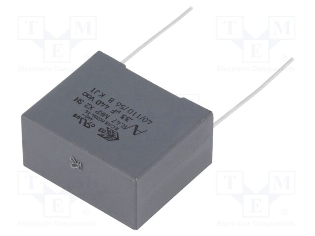 1x Kondensator: 22,5mm X2 330nF 10% 26,5x13x22mm R474N33305001K kondensatoren X2