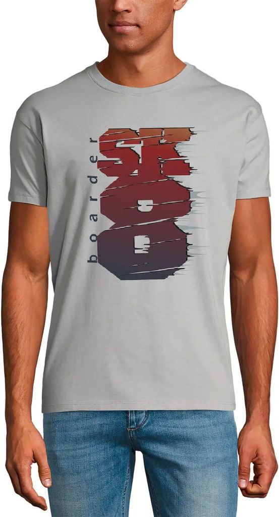 Herren Grafik T-Shirt Skateboarder - Schlittschuhlaufen – Skate Boarder - Skating – Öko-Verantwortlich Vintage Jahrgang Kurzarm Lustige Druck