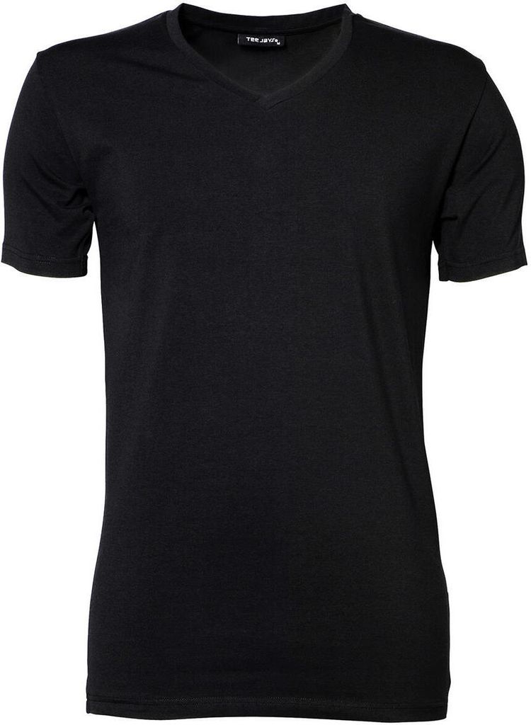 Tee Jays 401 | Mens Stretch V Herren T-Shirt - Farbe: Black - Größe: L
