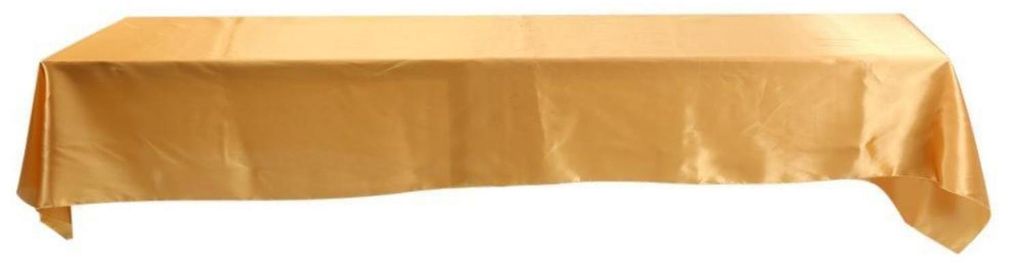 Rechthoekige tafelkleed, polyester, 149 x 322 cm, goud, Productafbeelding 