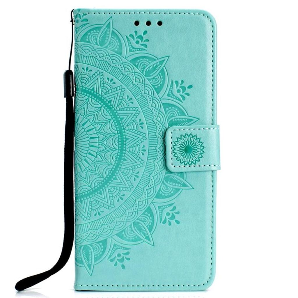 Huawei P30 Lite Flip Case Cover Mandala Grün