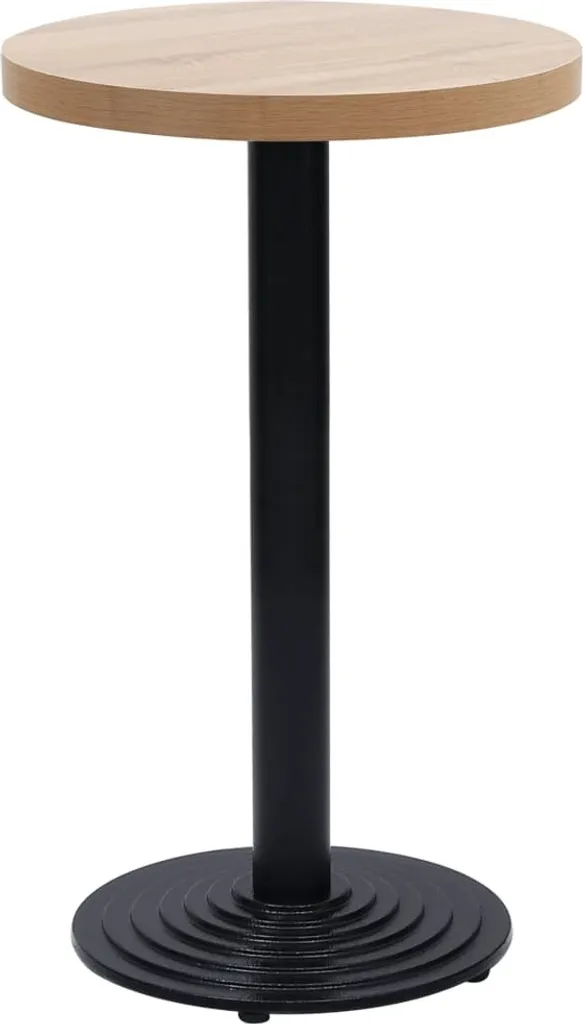 Base Tavolo Industriale SYFAX Ghisa Nera Ø43x72 cm | Gamba Centrale