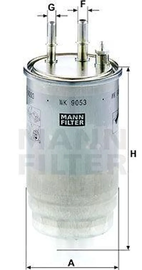 Filtre à carburant WK 9053 z MANN-FILTER avec séparation d'eau intégrée