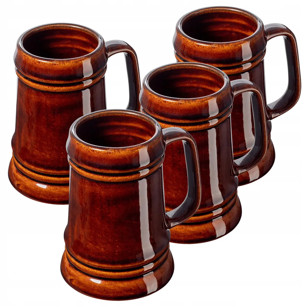 Boccale da Birra in Ceramica KADAX 500ml - Stile Rustico in Gres