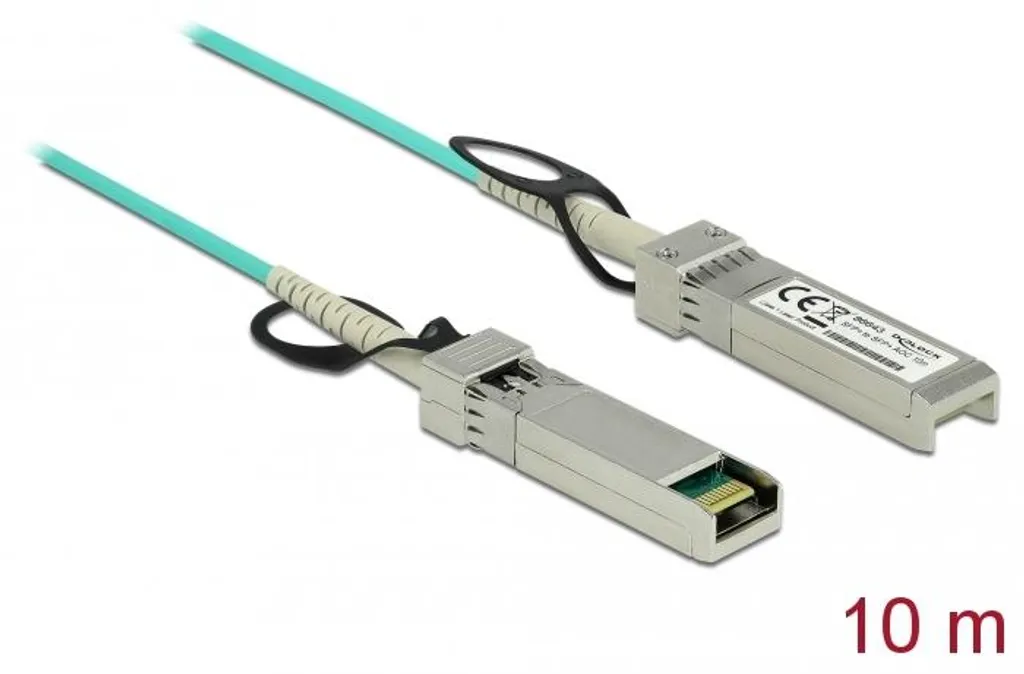 Câble de Connexion Directe SFP+ 10m Fibre Optique AOC DeLOCK 10GBase Pro