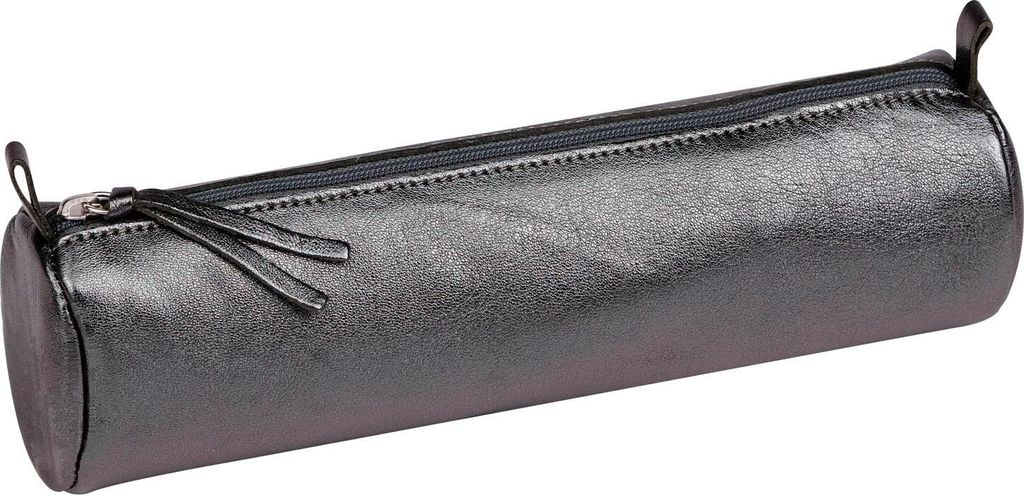 Clairefontaine 8x Rund Federmäppchen Leder Ø5,5x22cm 4 Farben 410194C