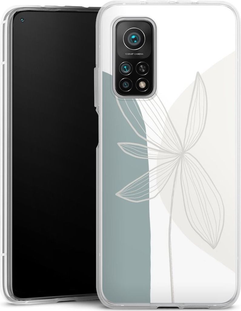 DeinDesign Handyhülle für Xiaomi Mi 10T Pro 5G Silikon Hülle Case Smartphone Schutzhülle Blume Boho Pastell