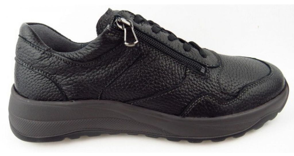 Waldläufer 662002 199 001 Herren Schnürschuh John Schwarz, Schwarz, Gr. 12