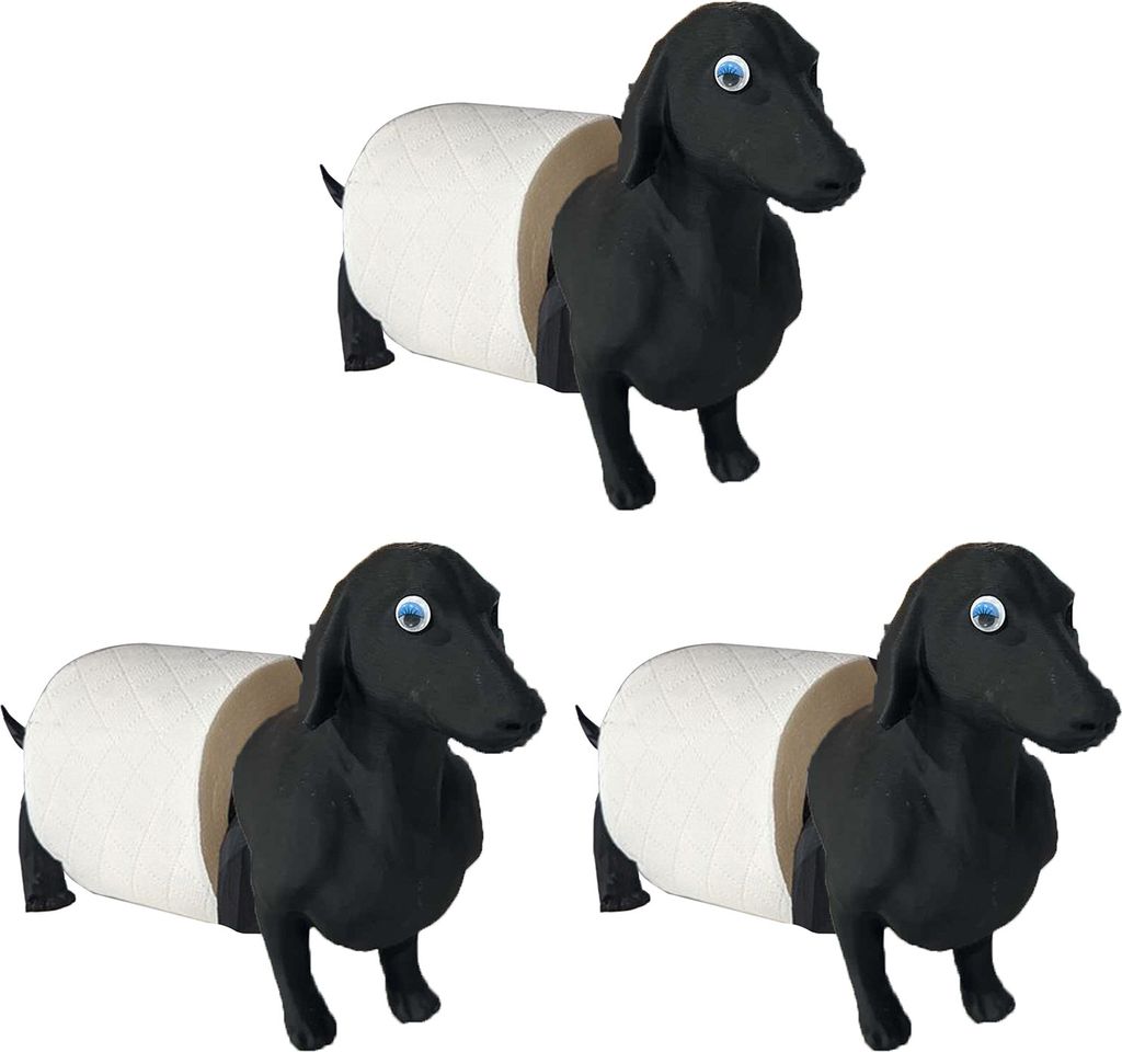 Tier-Toilettenpapierhalter, freistehend, Cartoon-Schaf-Toilettenpapierhalter, 3D-gedruckter Schweine-Katzen-Toilettenpapierhalter für Badezimmerde...