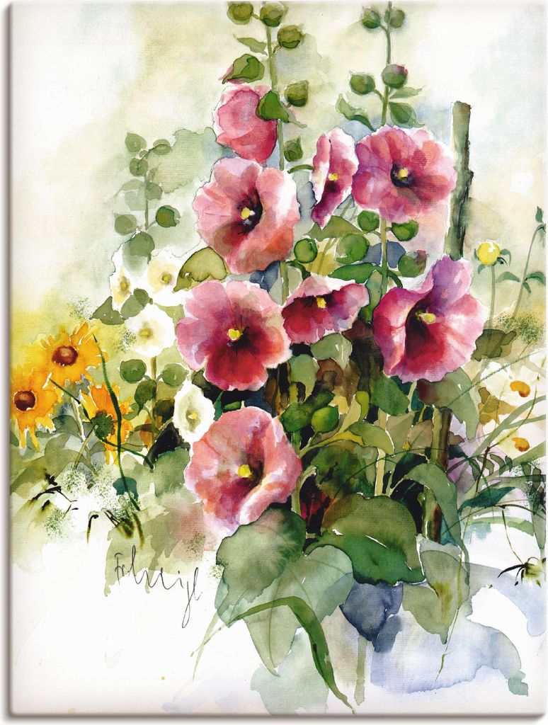 ARTland Leinwandbild Blumen Zusammenstellung I Größe: 30x40 cm