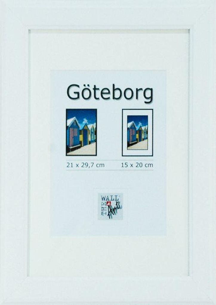 Holz Bilderrahmen Göteborg weiß, 21 x 29,7 cm