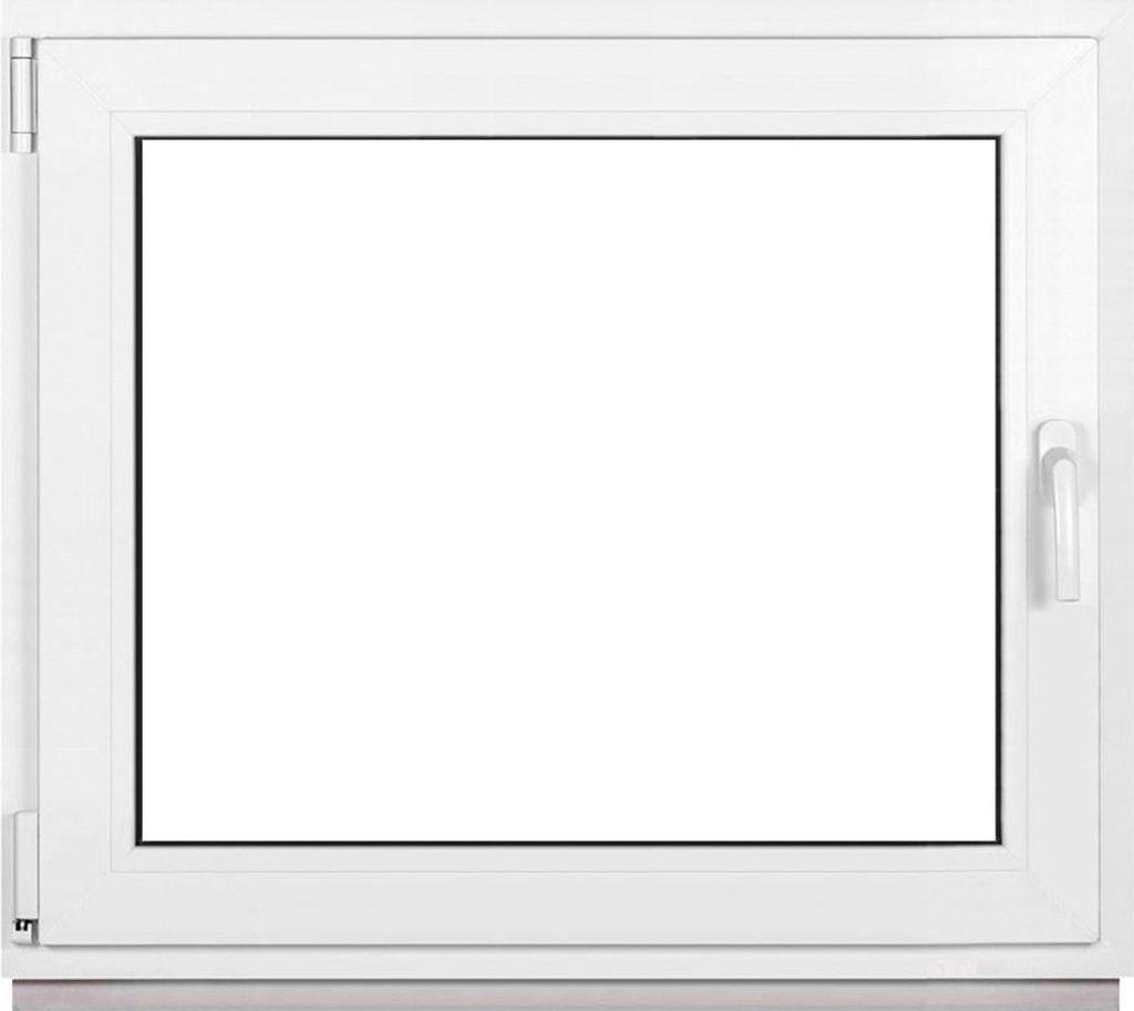 Framex Premium Kunststofffenster Breite x Höhe: (95 x 75 cm) | 7-Kammer-Profil | 80 mm Bautiefe | 50 mm 3-fach Verglasung | Dreh-Kipp | DIN Links