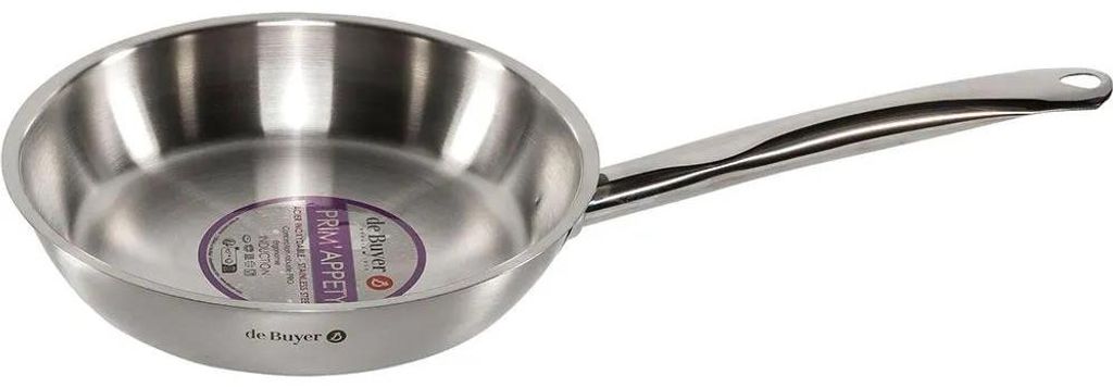 Poêle 24cm inox - De Buyer - 3504.24 - prim'appety Image du produit 