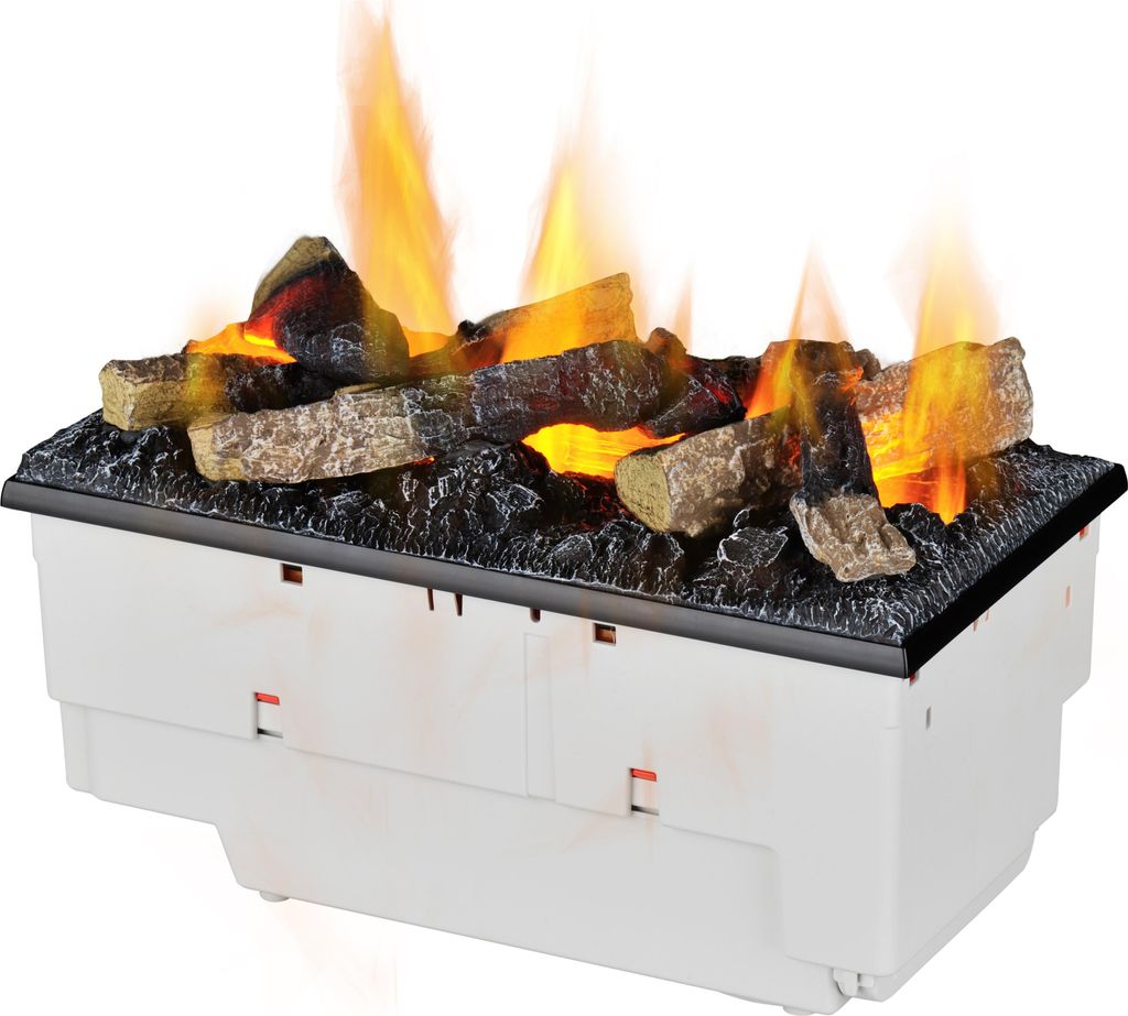 DIMPLEX Cassette 400 mit Holzdekor 600 - Wasserdampf Kamin Einsatz mit LED-Flammeneffekt
