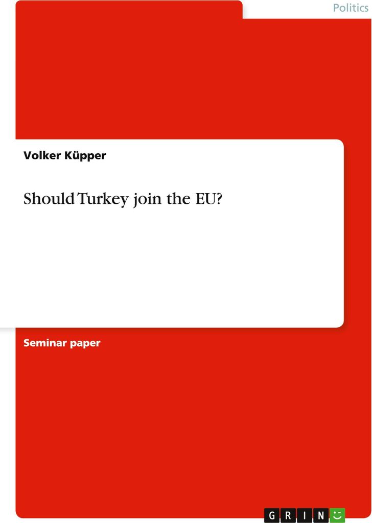 Should Turkey join the EU?