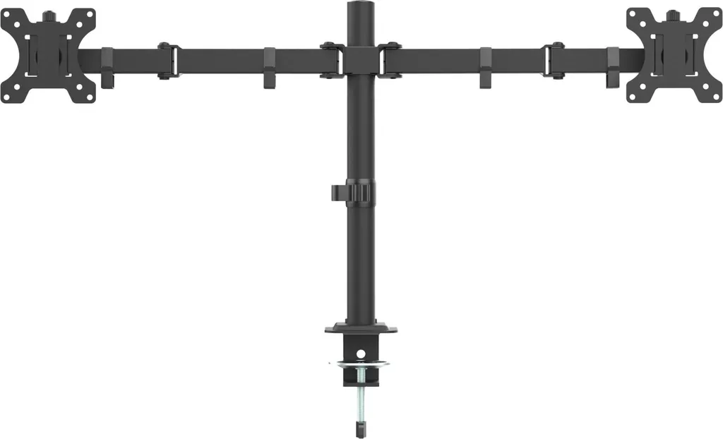 Support mural 2 écrans robuste 50 kg Cabletech VESA 200x200 mm 13-32" - 2