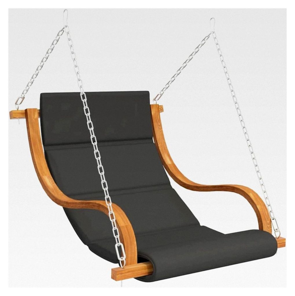 Bugholz Hängelstuhl ohne Schaukelgestell mit Kissen für Gartenmöbel