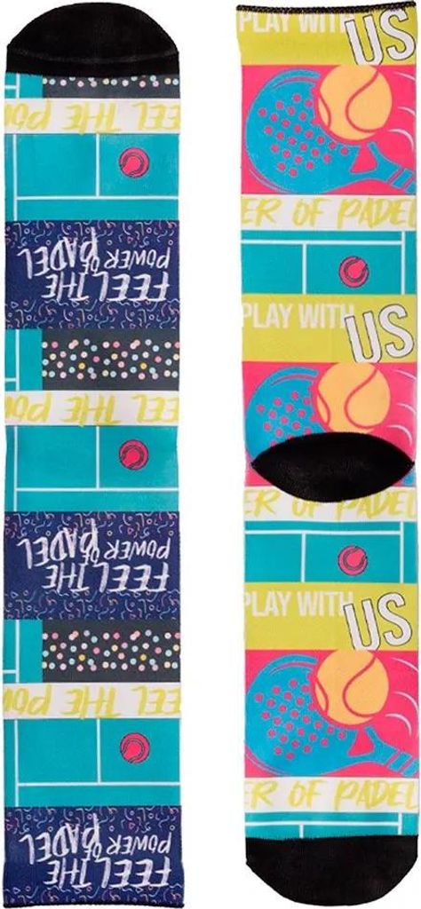 Softee Feel The Power Of Padel Socken Blau EU 39-42 Blau EU 39-42