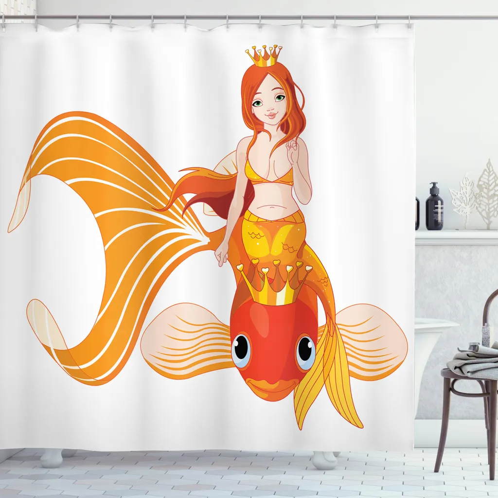 Tenda Arredo Bagno ABAKUHAUS 175x220 Design Subacqueo Fiabesco