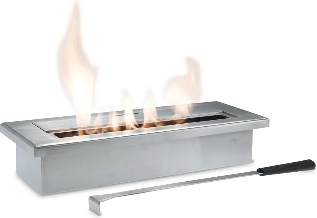 Base Bougie Bioéthanol de Table Acier Chromé pour Ambiance Dîner Romantique
