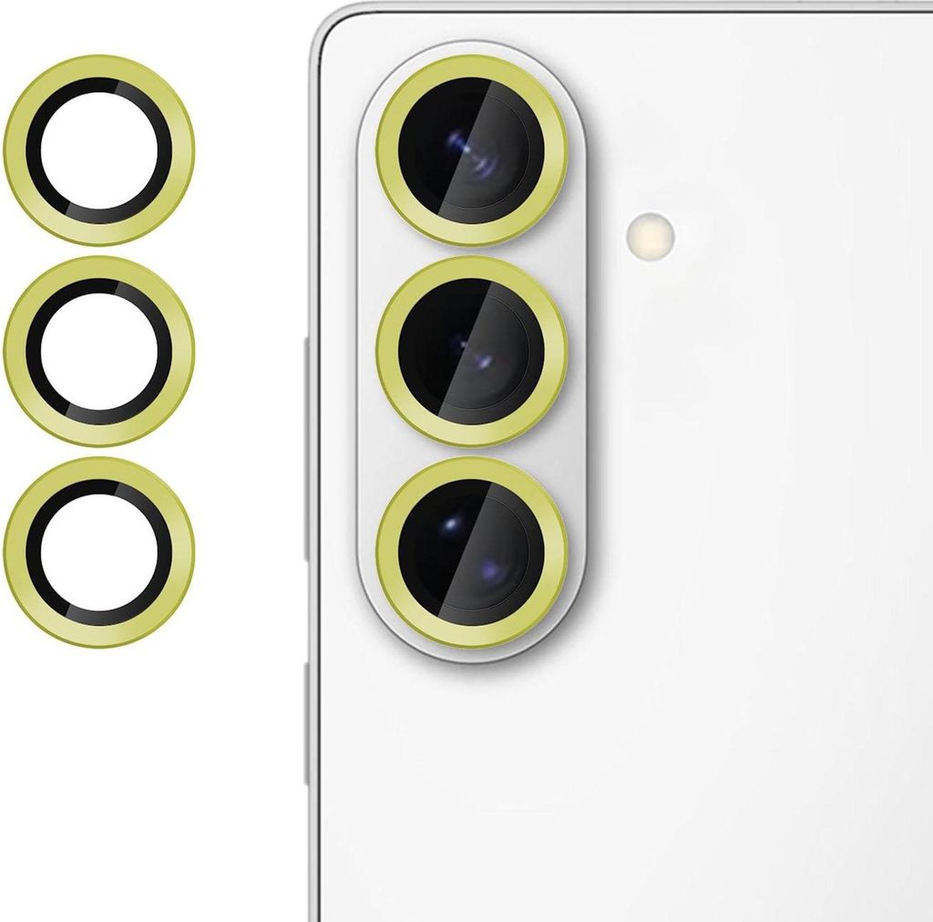 Kamera Schutzglas Linsenschutz für Samsung Galaxy S26 Plus 9H Hartglas Gold